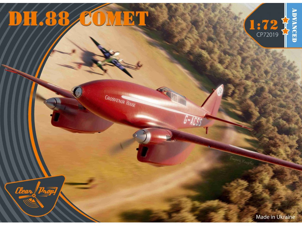 CLEAR PROP 1/72 DH.88 Comet, Advanced Kit w/PE set)