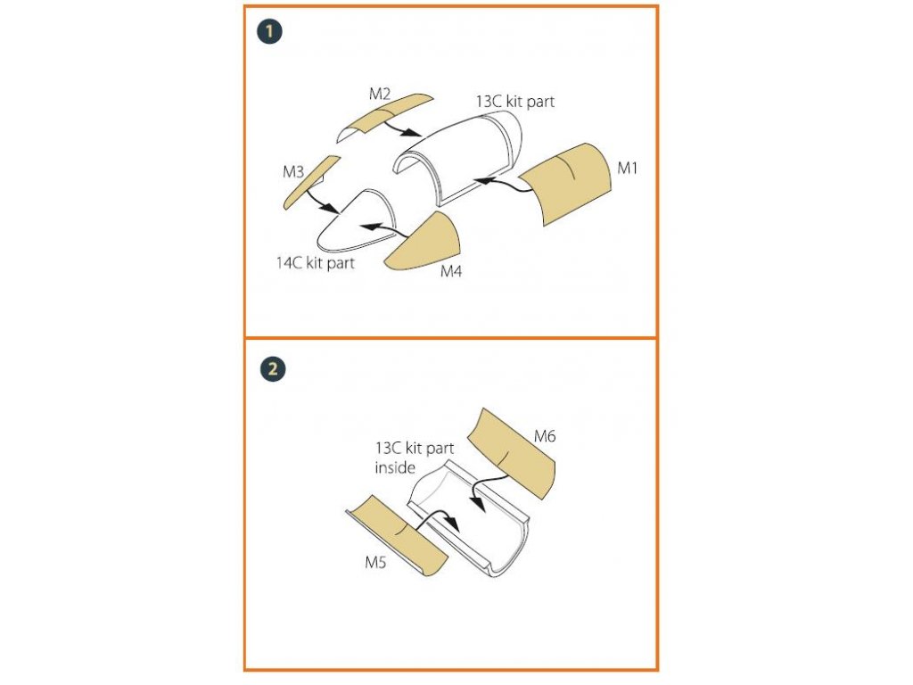 CLEAR PROP 1/72 F-5E Tiger II double-sided paint mask for ITA