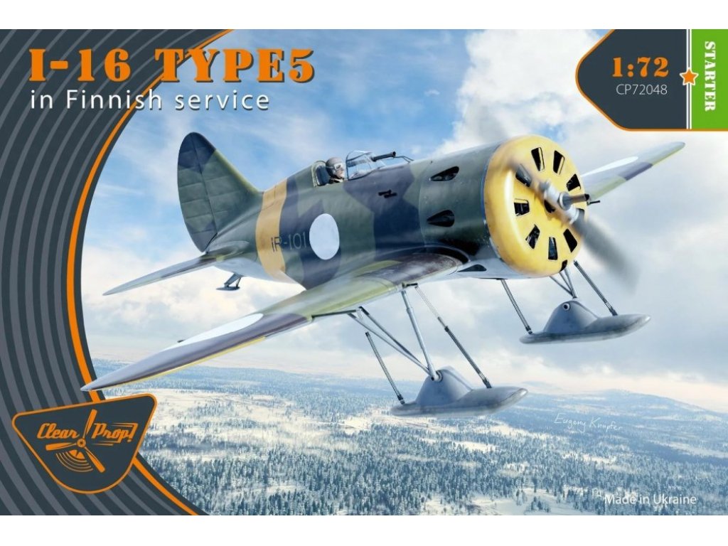 CLEAR PROP 1/72 I-16 Type 5 in Finnish service (2x camo)