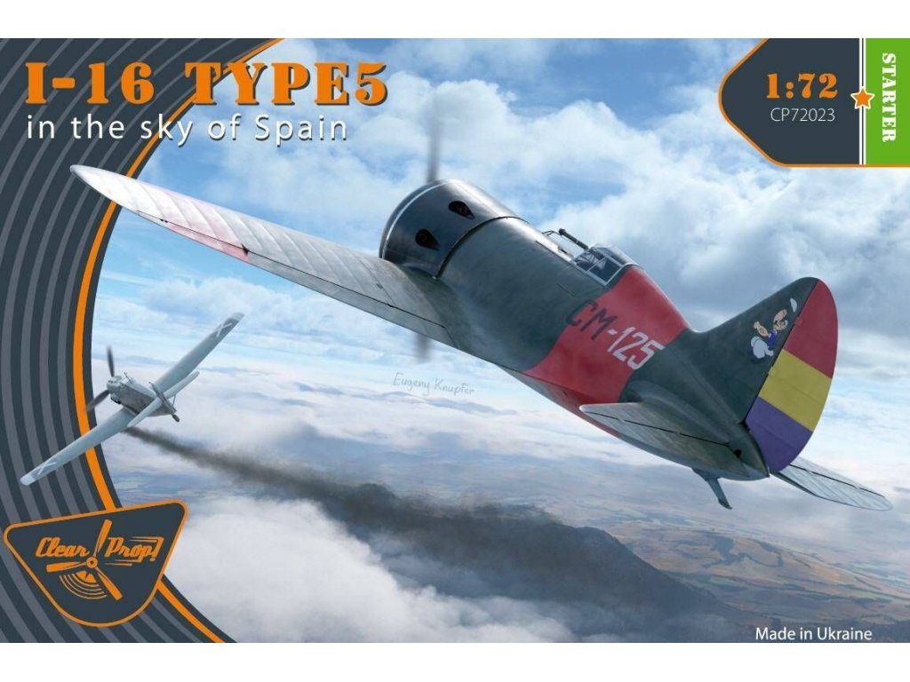 CLEAR PROP 1/72 I-16 Type 5 In the sky of Spain