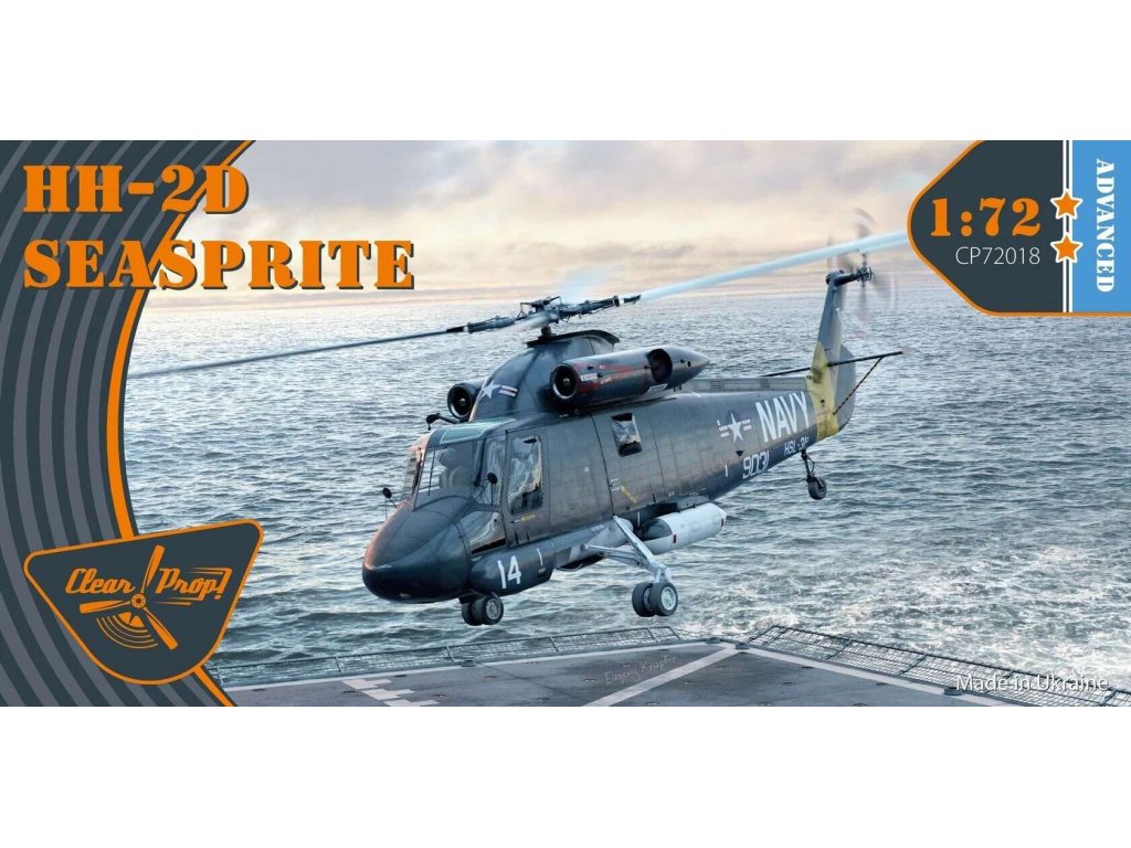 CLEAR PROP 1/72 Kaman HH-2D Seasprite, Advanced Kit 