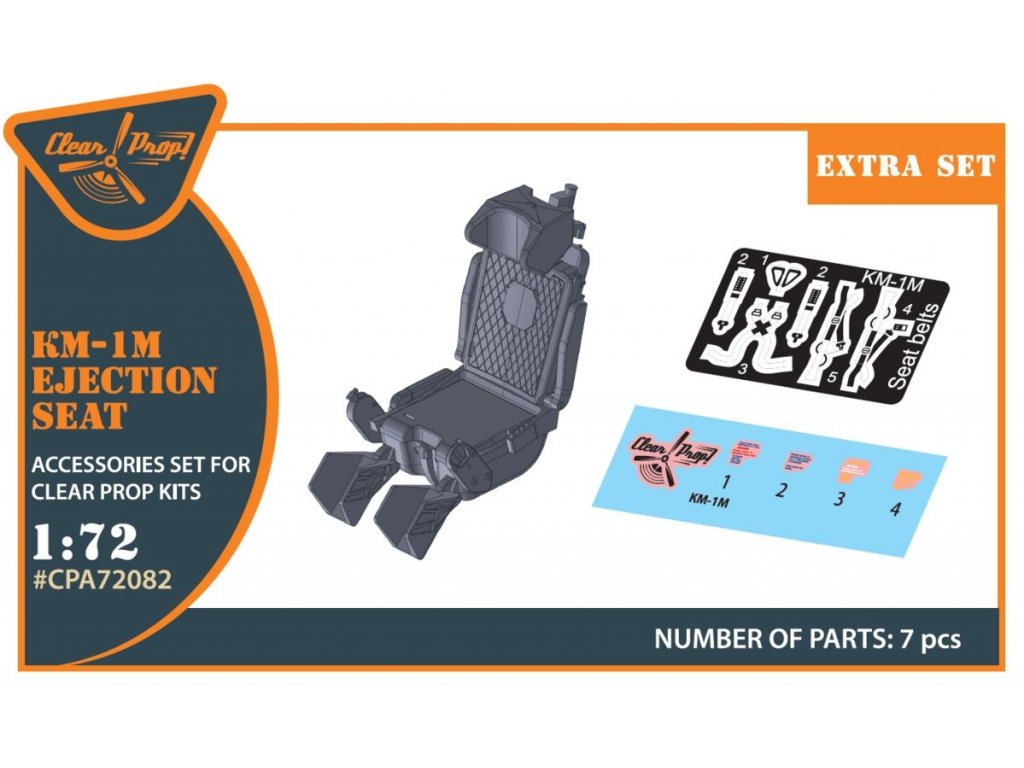 CLEAR PROP 1/72 KM-1M Ejection seat for CP kits and other