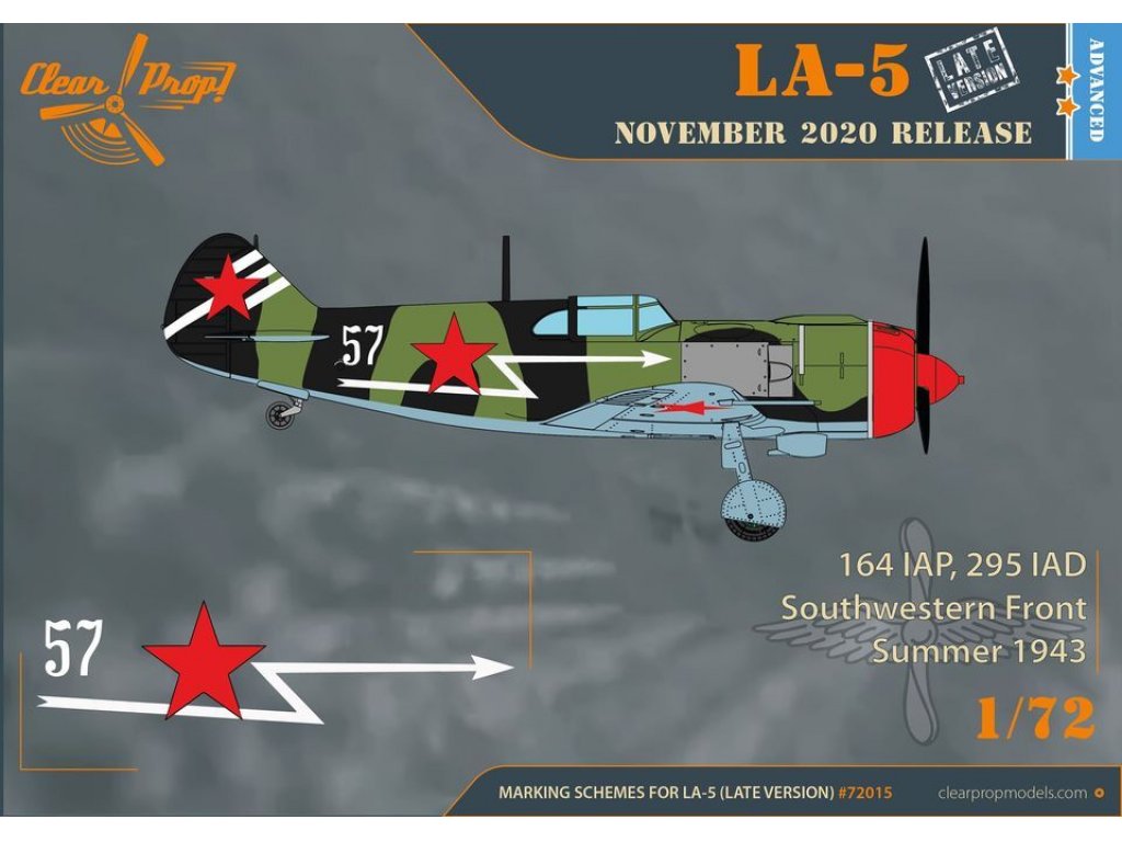 CLEAR PROP 1/72 Lavochkin La-5 Late