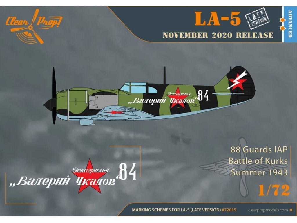 CLEAR PROP 1/72 Lavochkin La-5 Late