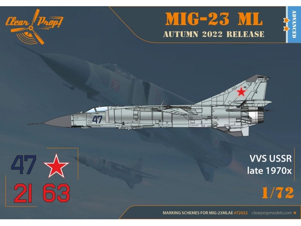 CLEAR PROP 1/72 MiG-23ML/MLA Flogger-G
