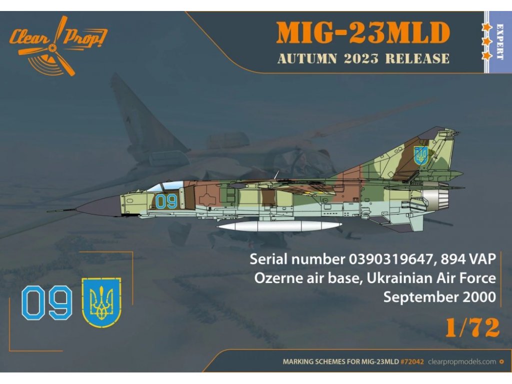 CLEAR PROP 1/72 MiG-23MLD The Last Ukraine Flogger-K (4x camo)