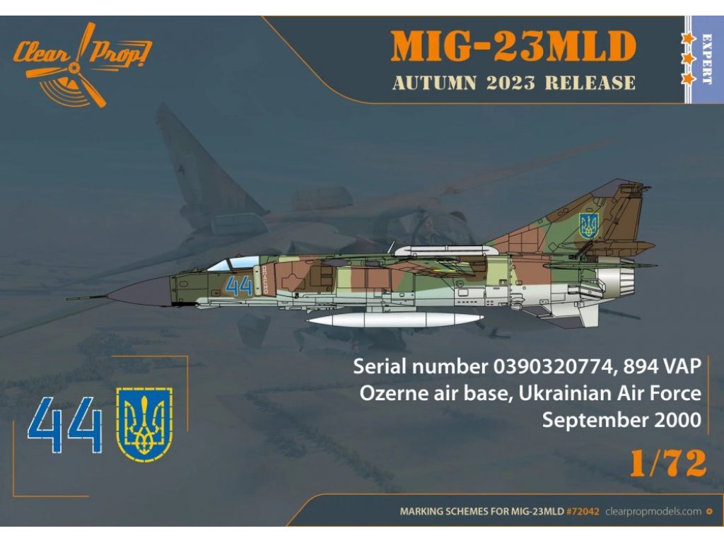 CLEAR PROP 1/72 MiG-23MLD The Last Ukraine Flogger-K (4x camo)