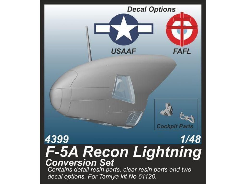 CMK 1/48 F-5A Recon Lightning - Conv.set for TAM