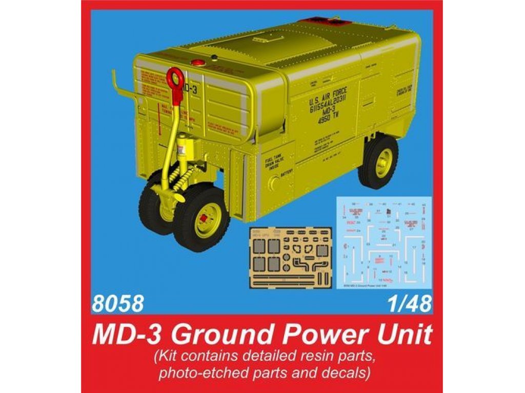CMK 1/48 MD-3 Ground Power Unit w/PE + decal)