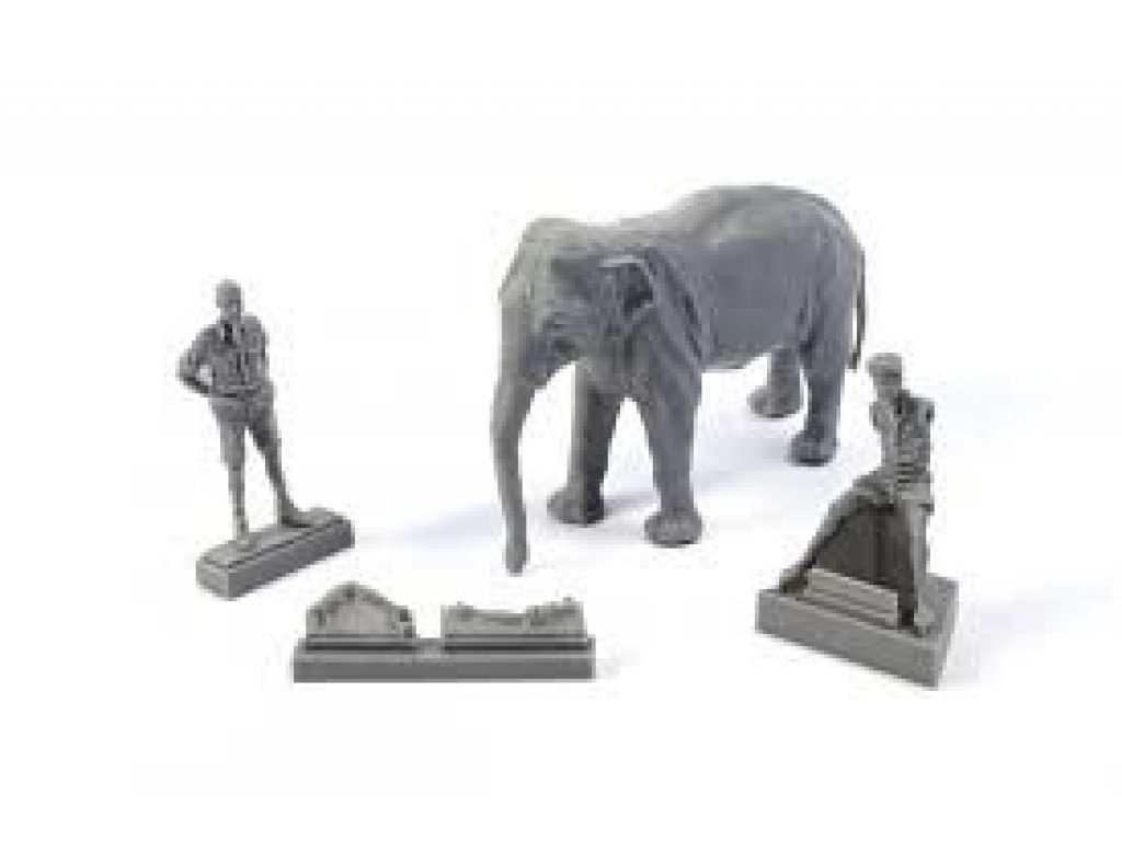 CMK 1/48 RAF Mechanic in India   Elephant w/ Mahout