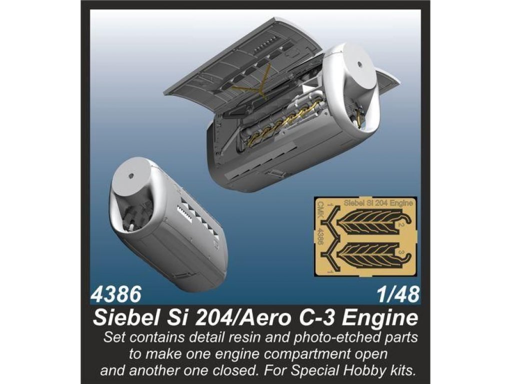 CMK 1/48 Siebel Si 204/Aero C-3 Engine set for SH