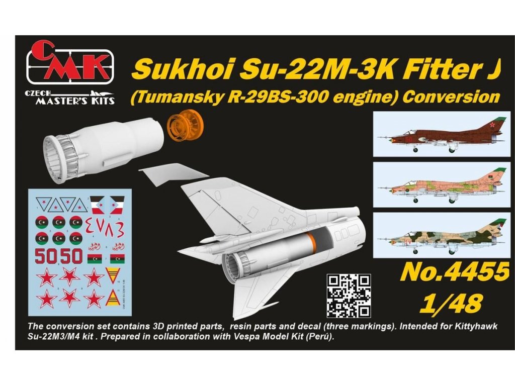 CMK 1/48 Su-22M-3K Fitter J Conversion set for KTH
