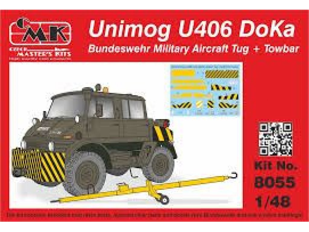CMK 1/48 Unimog U406 DoKa Milit.Airport Tug + towbar
