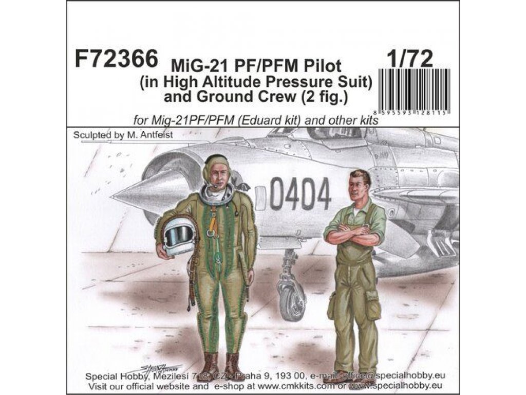 CMK 1/72 MiG-21 PF/PFM Pilot   Ground crew (2 fig.)