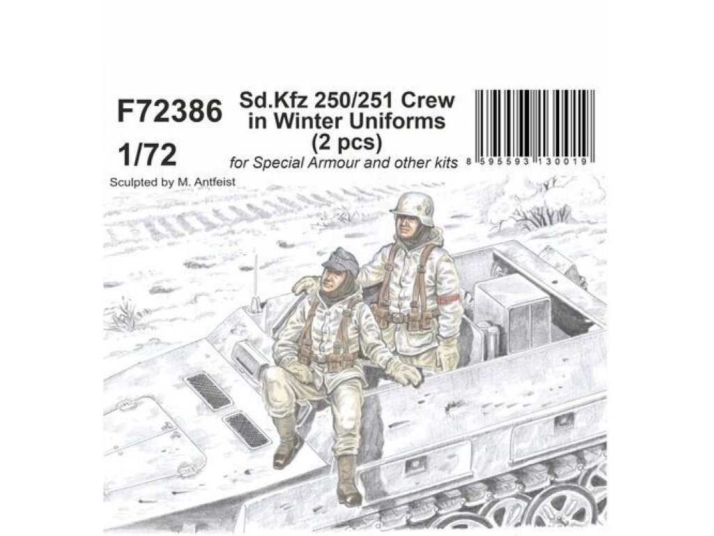 CMK 1/72 Sd.Kfz 250/251 Crew in Winter Uniform (2 fig.)