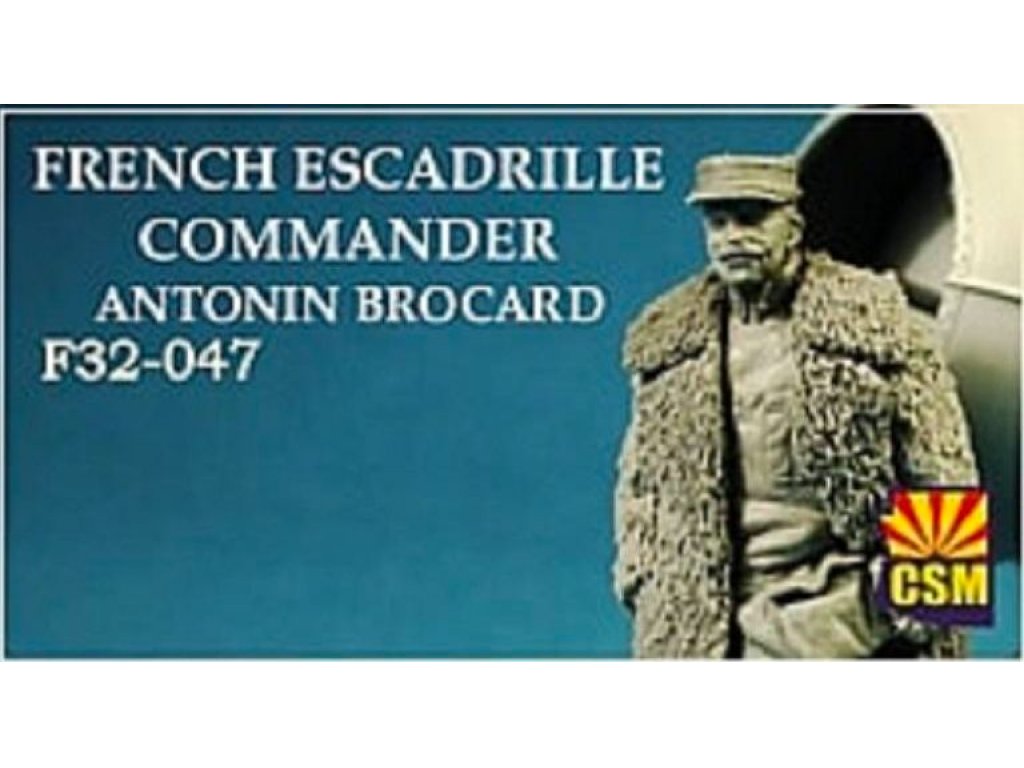 COPPER STATE MODELS 1/32 French Escadrille Commander Antonin Brocard WWI Figures