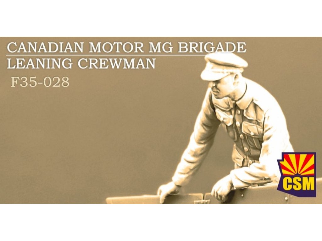 COPPER STATE MODELS 1/35 Canadian Motor MG Brigade Leaning Crewman