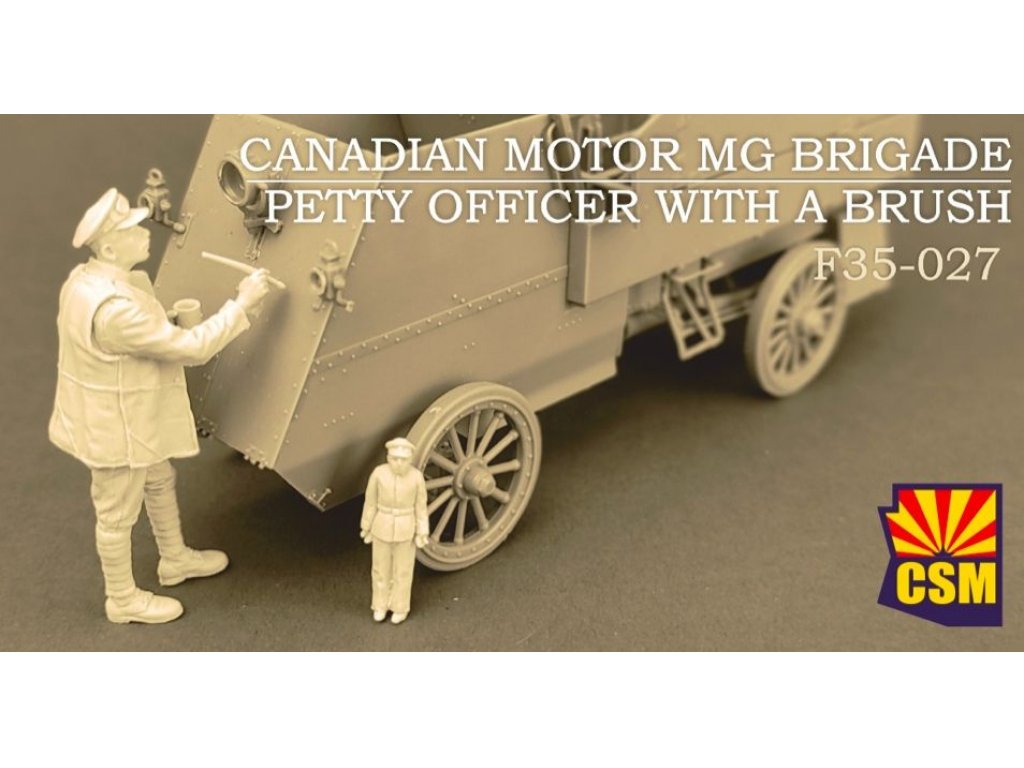 COPPER STATE MODELS 1/35 Canadian Motor MG Brigade Petty Officer With A Brush