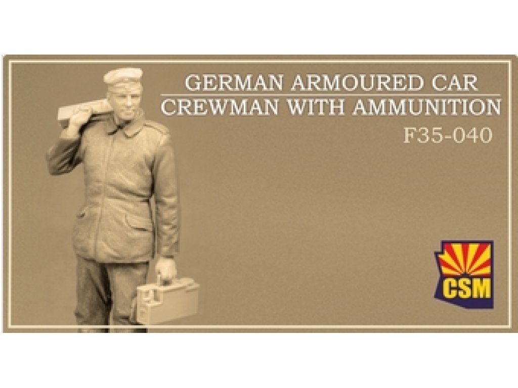 COPPER STATE MODELS 1/35 German Armoured Car Crewman with Ammunition