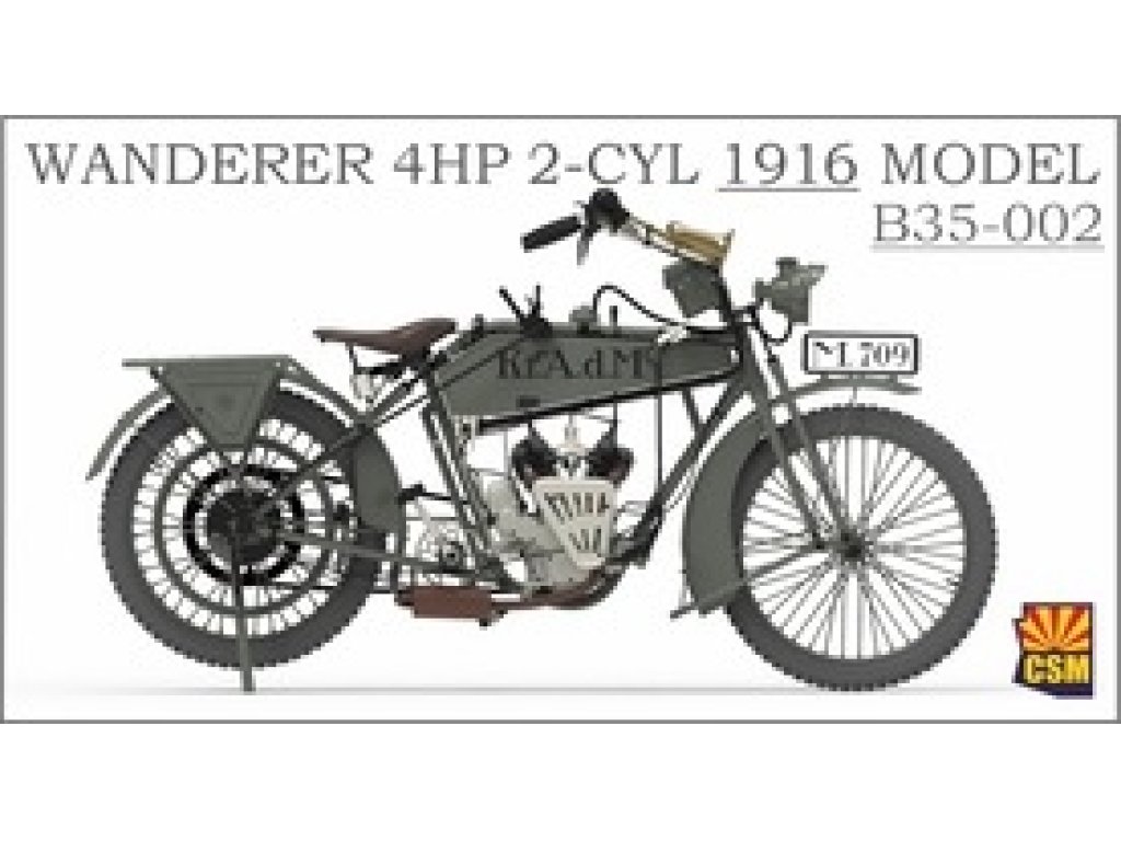 CSM B35-002 1/35 Wanderer 4PS 1916 Motorcycle