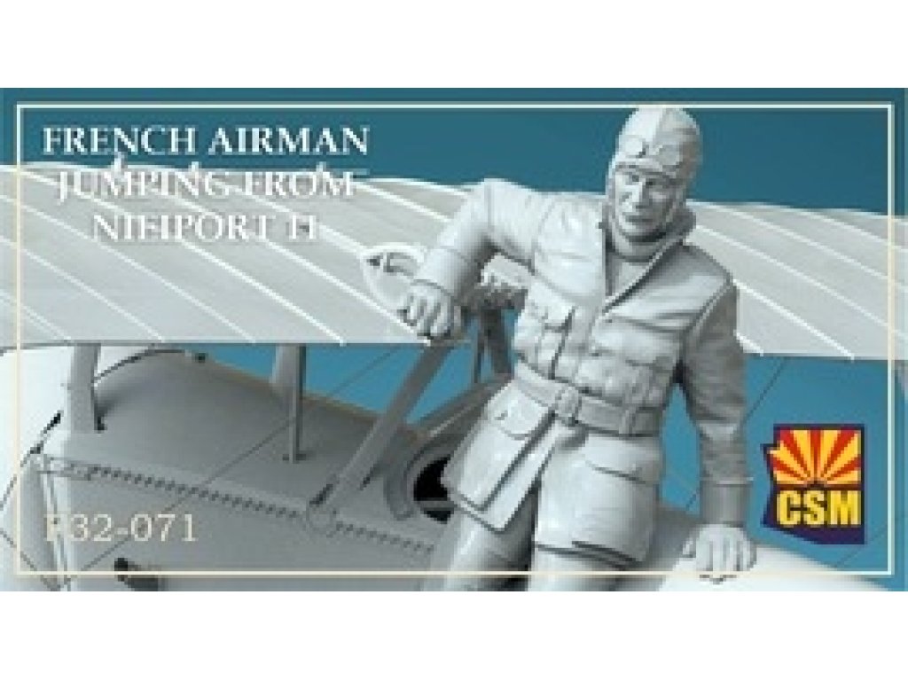 CSM F32-071 1/32 French Airman Jumping from His Nieuport