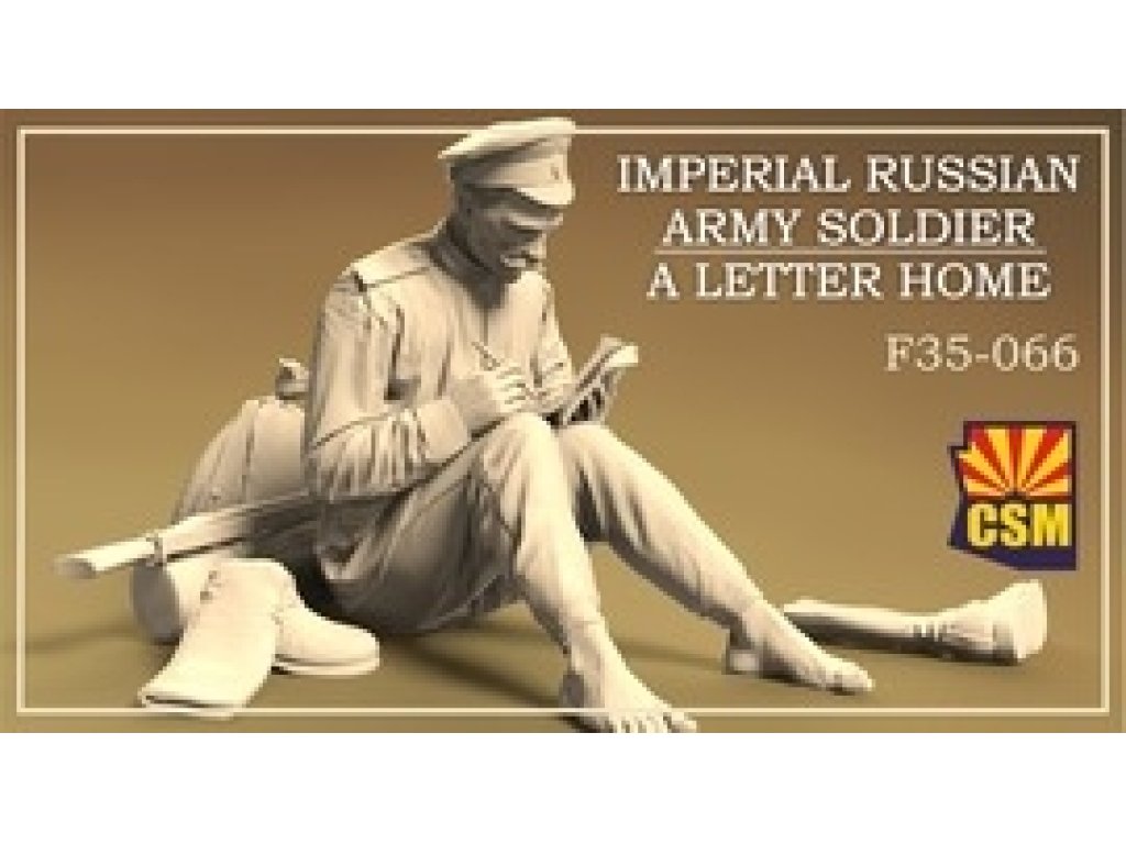 CSM F35-066 1/35 Imperial Russian Army Soldier a Letter Home