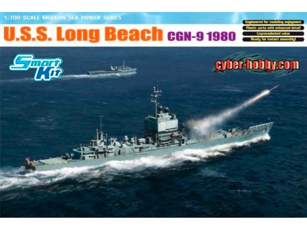 CYBER HOBBY 7135 1/700 USS Long Beach CGN9 1980