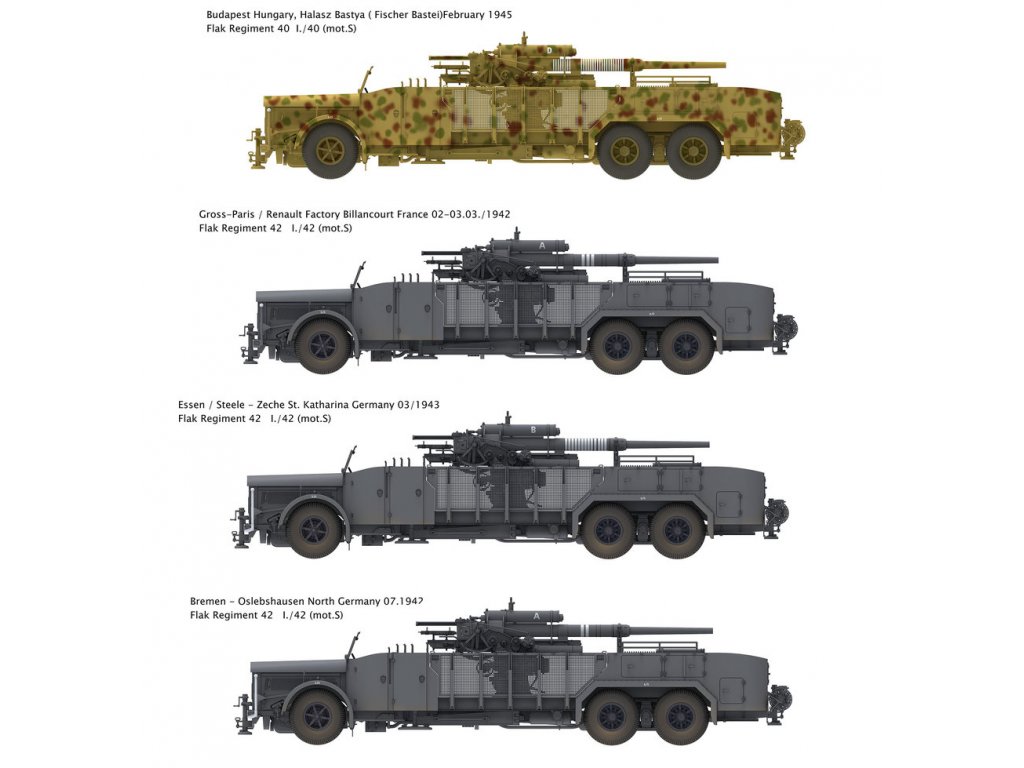 DAS WERK 1/35 DW35024 8,8 cm Flak auf 9t Vomag