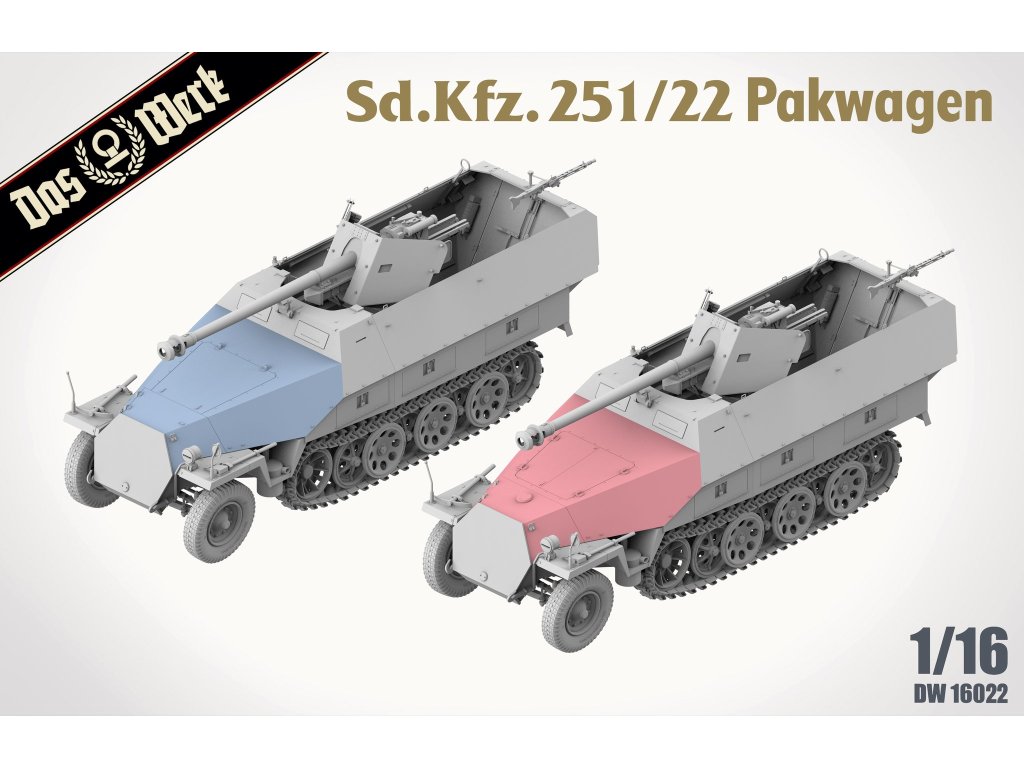 DAS WERK DW16022 1/16 Sd.Kfz. 251/22 Ausf.D "Pakwagen"