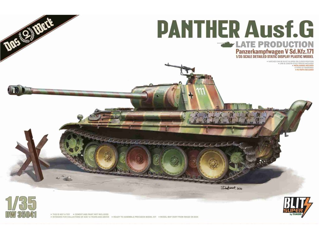 DAS WERK DW35041 1/35 Panther Ausf. G Late Production