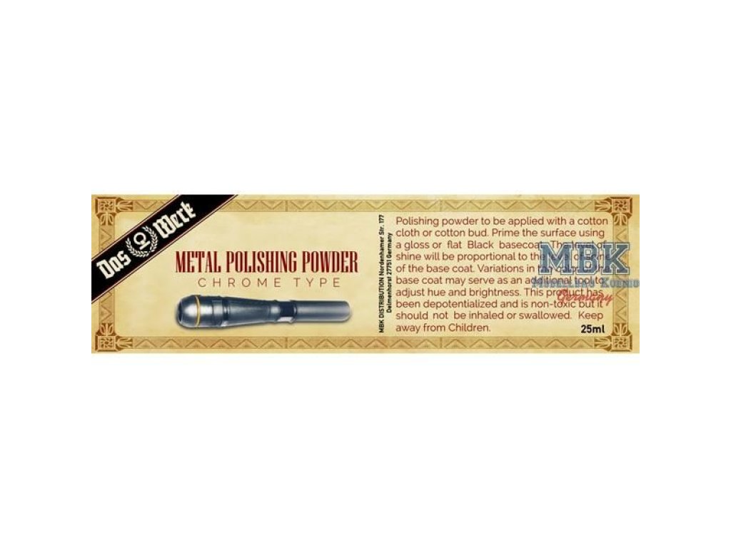 DAS WERK Metal Polishing Powder Chrome Type