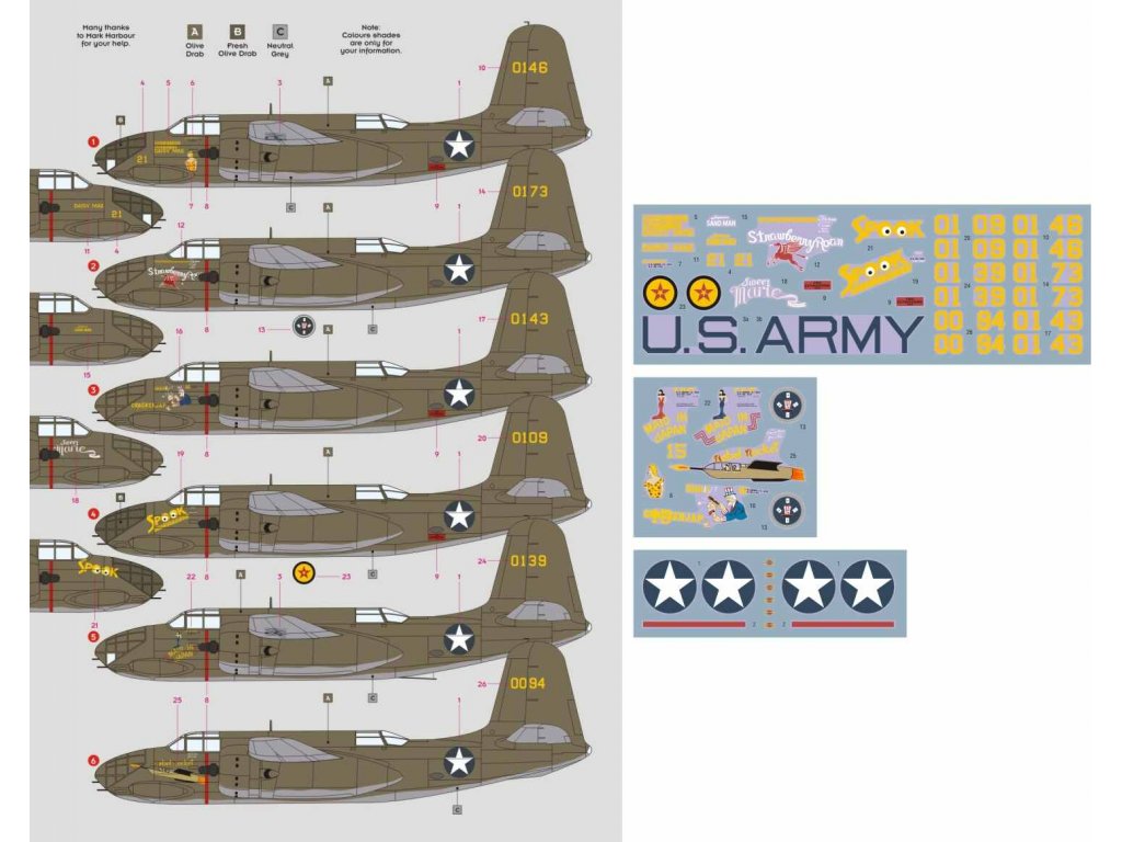 DK DECALS 1/48 A-20A Havoc The Grim Reapers