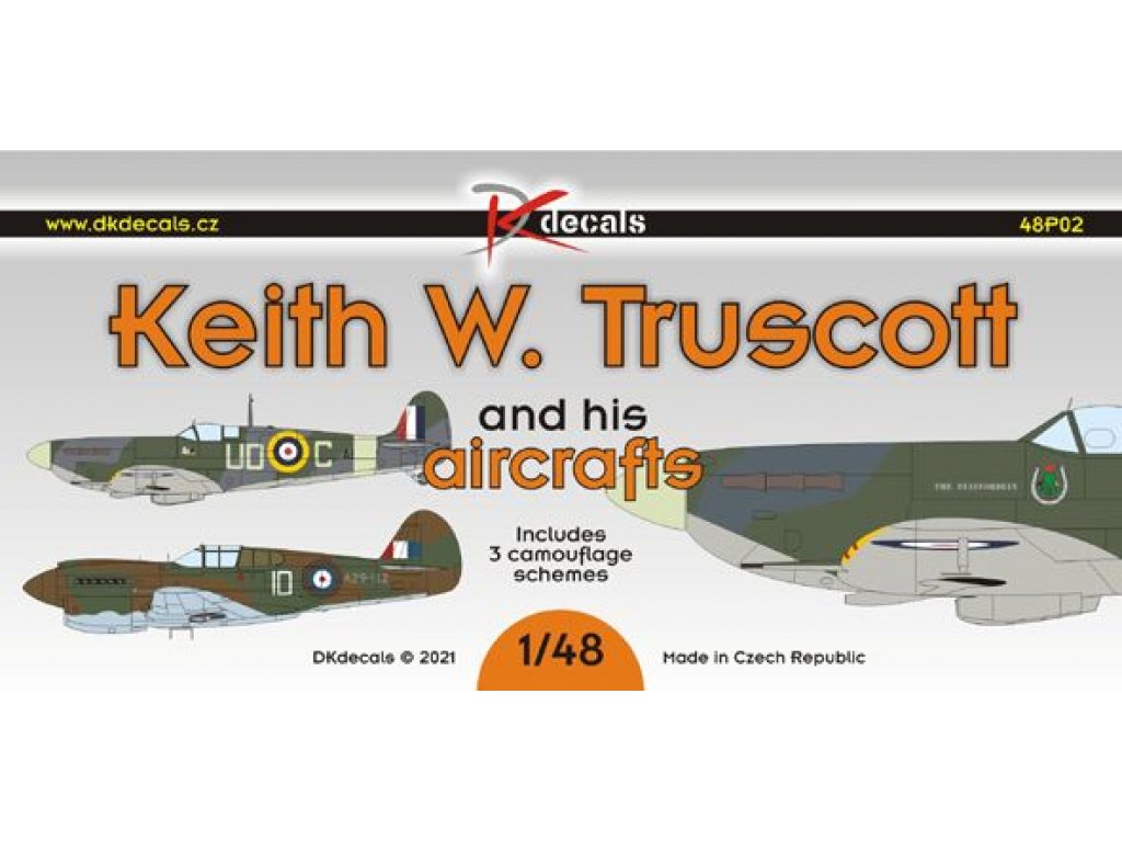 DK DECALS 1/48 Keith W. Truscott and his aircrafts