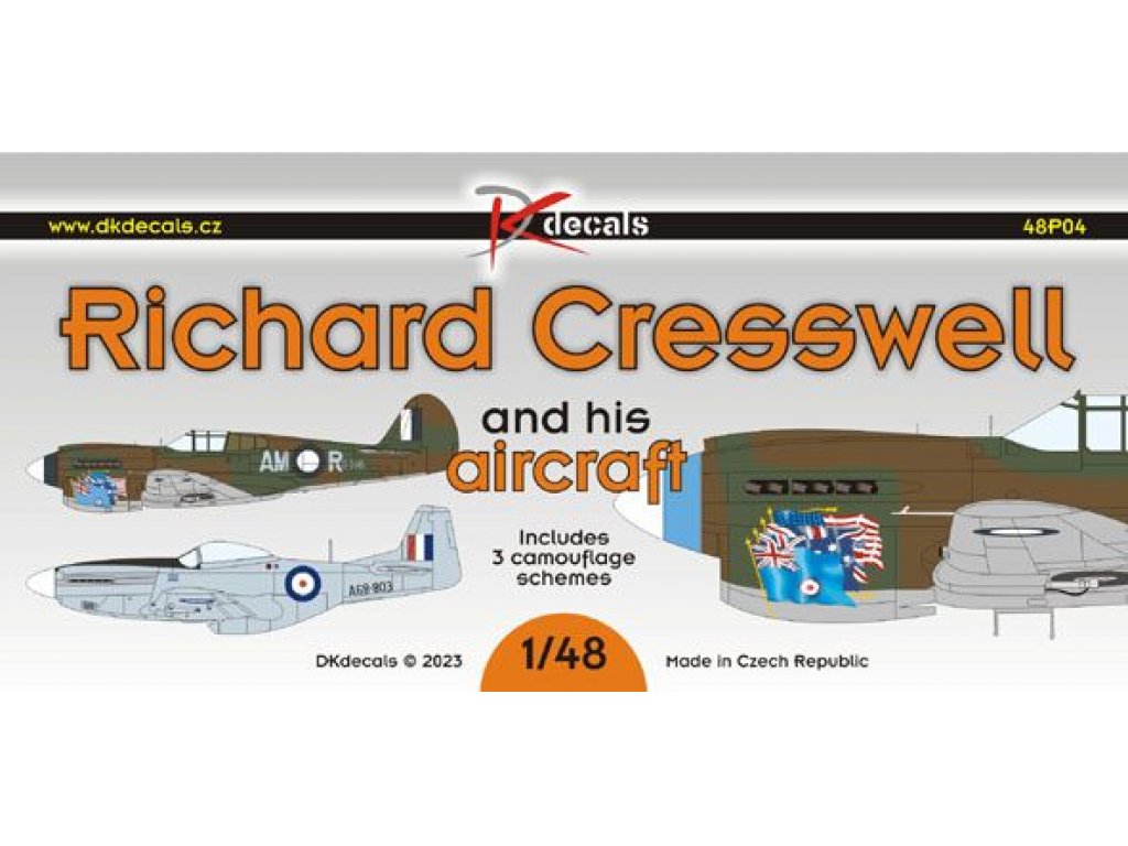 DK DECALS 1/48 Richard Creswell and his aircraft