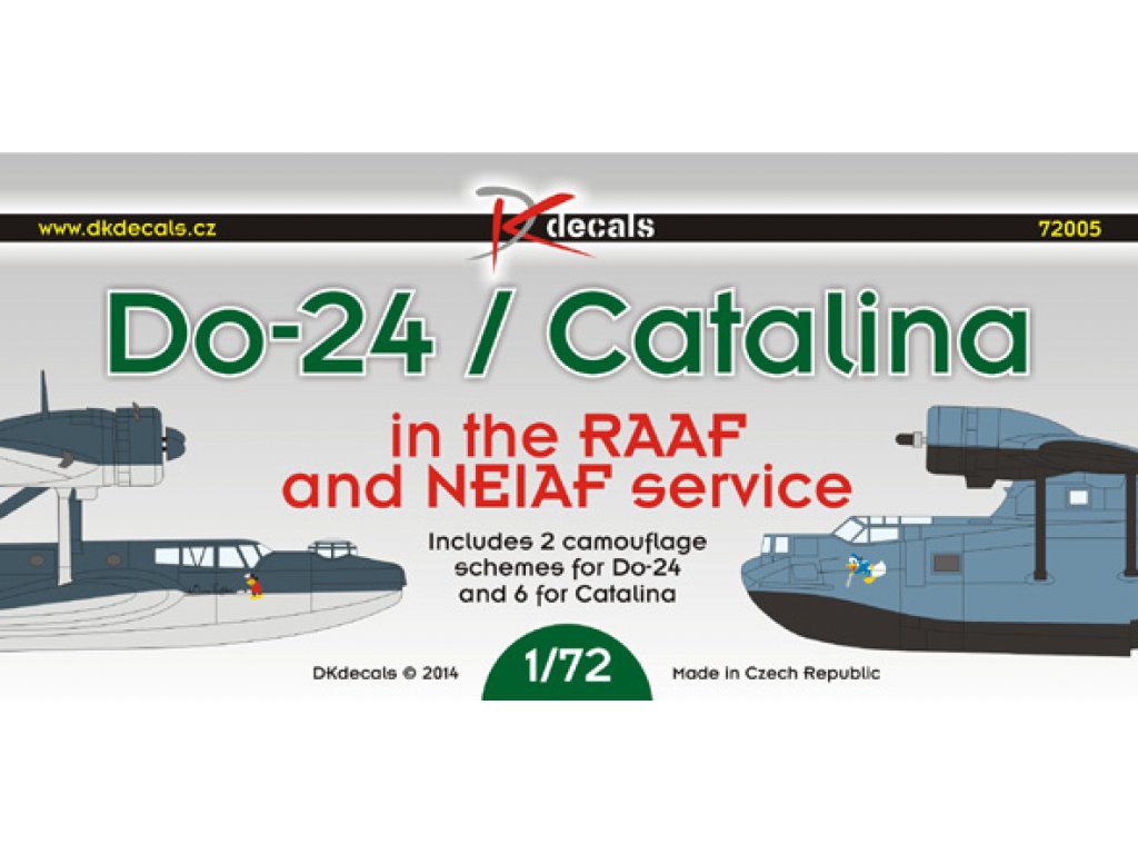 DK DECALS 1/72 Do-24 & Catalina in RAAF and NEIAF