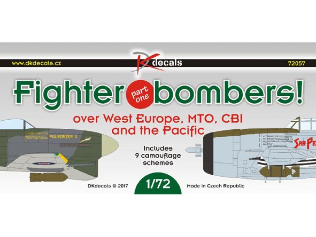 DK DECALS 1/72 Fighter-bombers over W.Europe, MTO and CBI