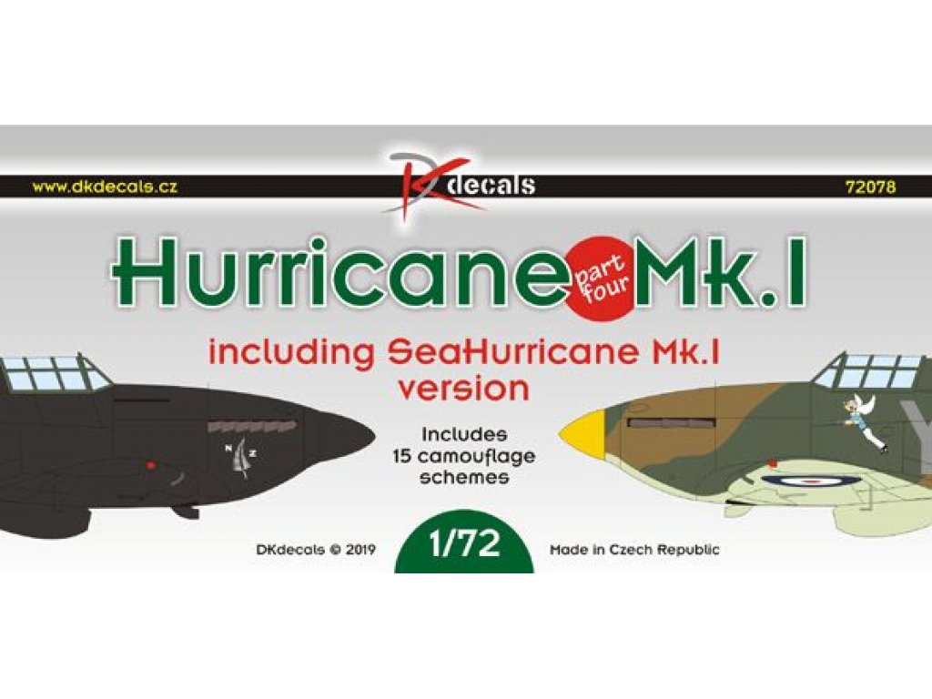 DK DECALS 1/72 Hurricane Mk.I (15x camo) Part 4