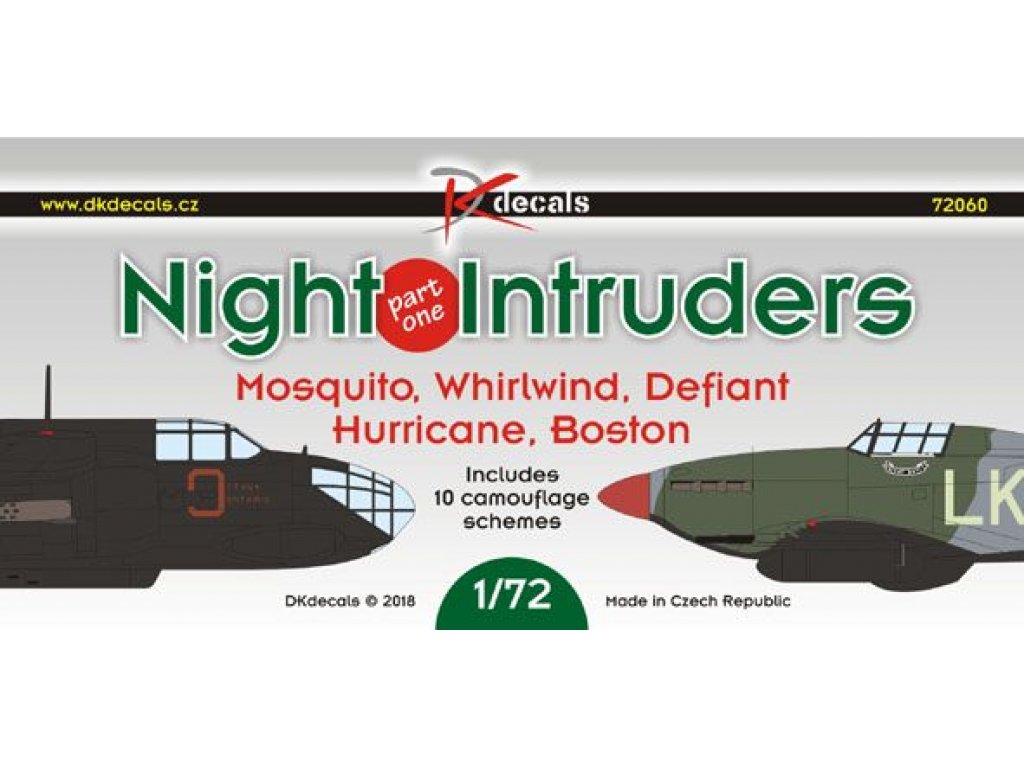 DK DECALS 1/72 Night Intruders - part 1 (10x camo)