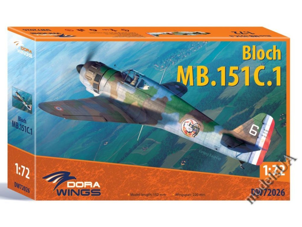 DORA WINGS 1/72 Bloch MB.151C.1