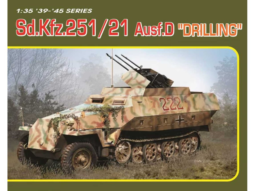 DRAGON 1/35 6862 Sd.Kfz. 251/21 Ausf. D "Drilling" 