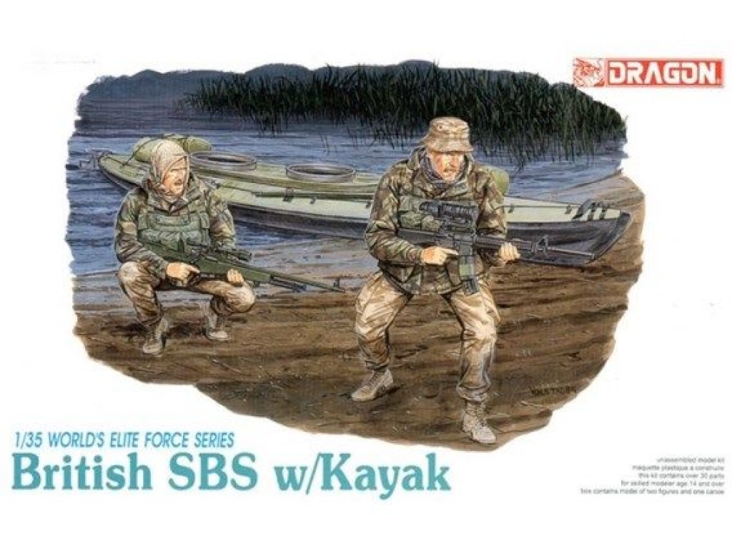 DRAGON 1/35 British SBS w/Kayak