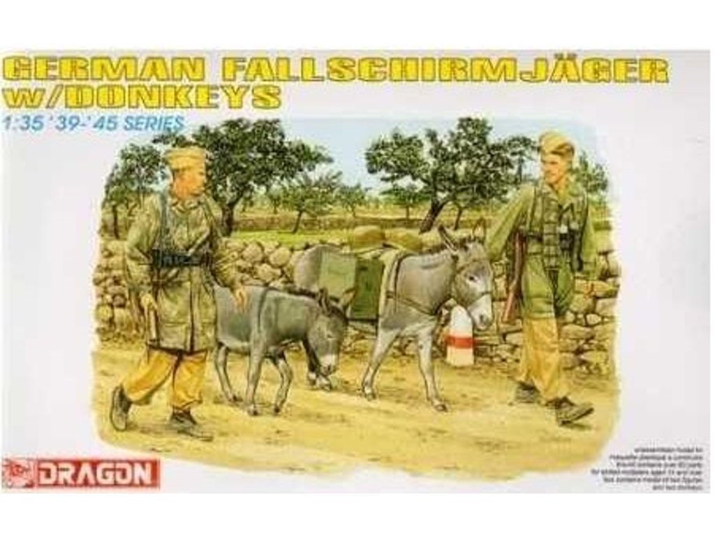DRAGON 1/35 German Fallschirmjäger w/Donkeys