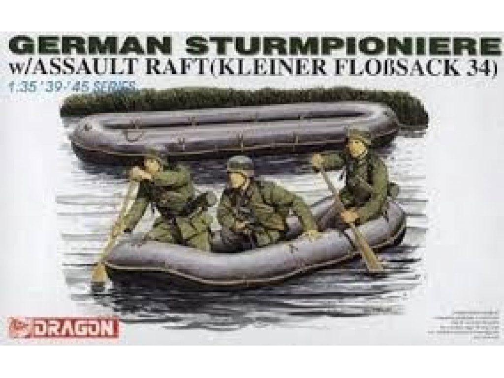 DRAGON 1/35 German Sturmpionere w/Assault raft