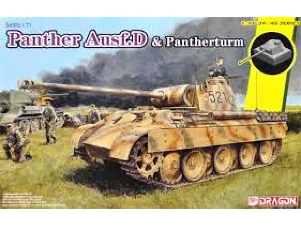 DRAGON 1/35 Panther Ausf.D mit Pantherturm