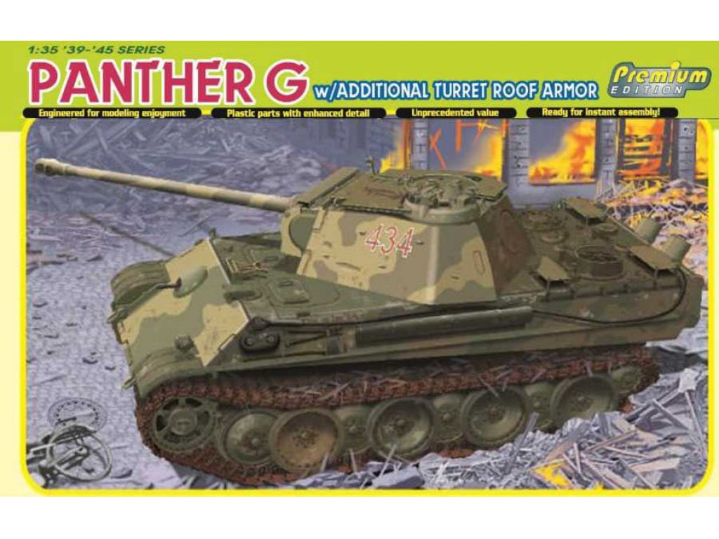 DRAGON 1/35 PANTHER G w/TURRET ROOF ARMOR 