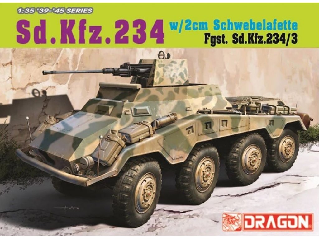 DRAGON 1/35 Sd.Kfz. 234 w/2cm Schwebelafette