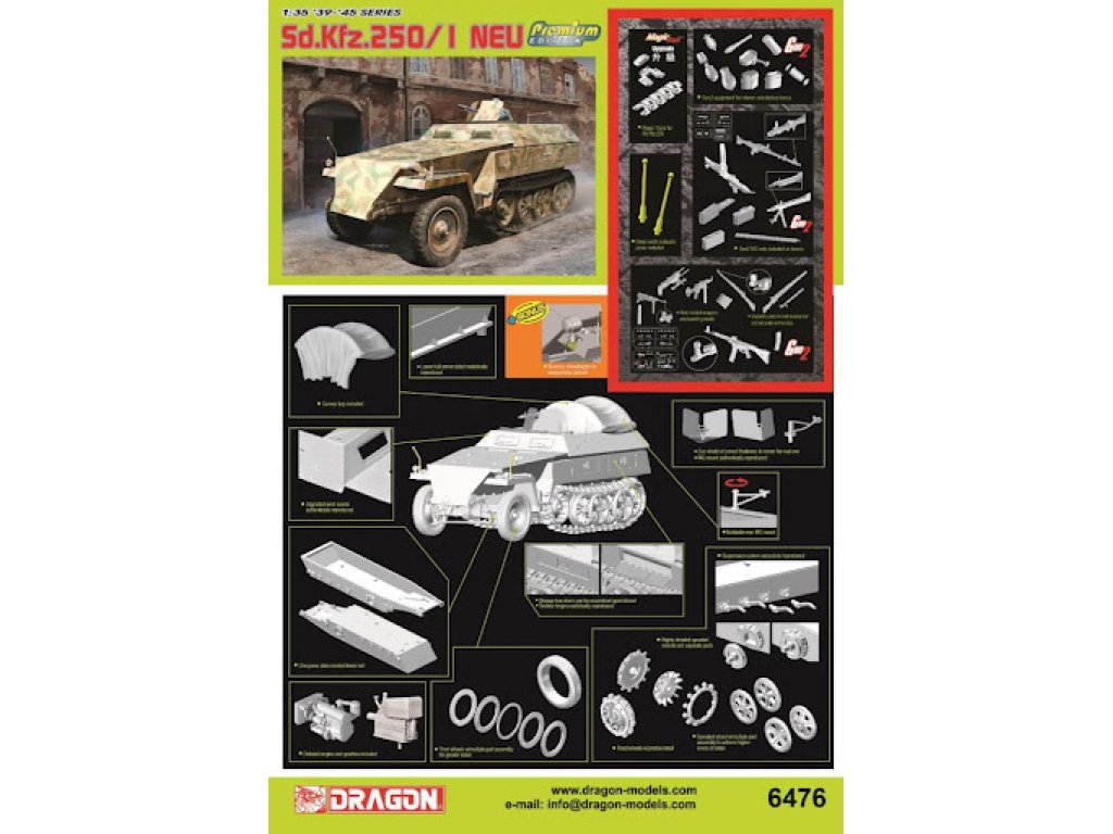 DRAGON 1/35 Sd.Kfz.250/1 Neu Premium Edition Dragon 6476