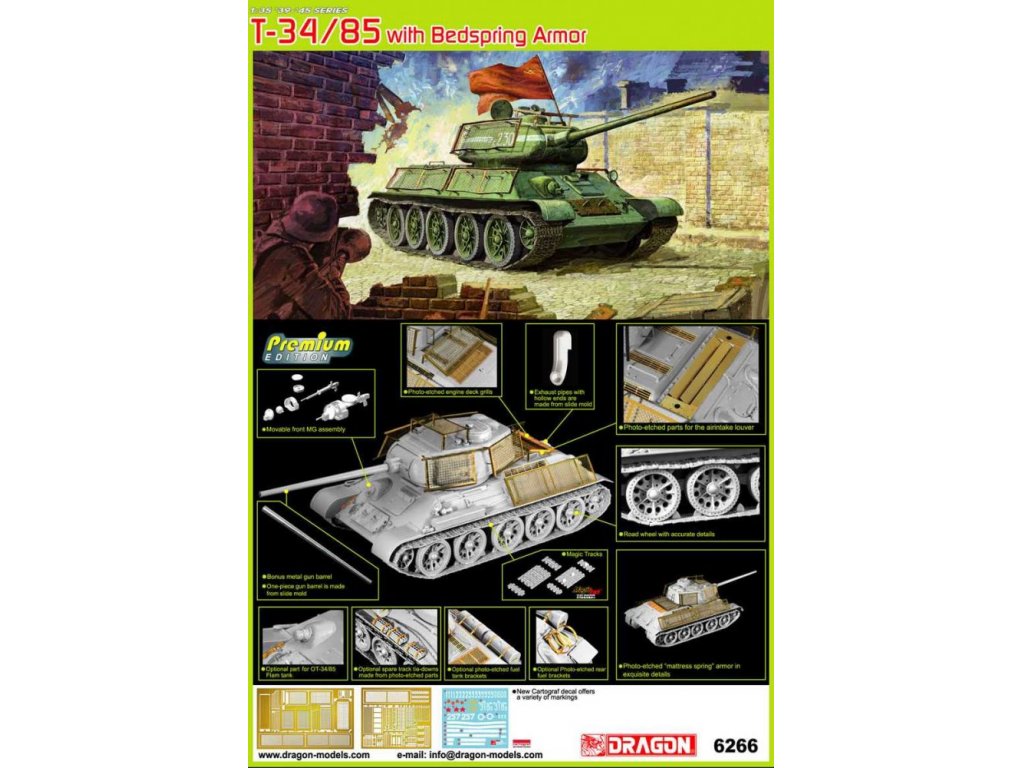 DRAGON 1/35 T-34/85 UTZ Premium Edition