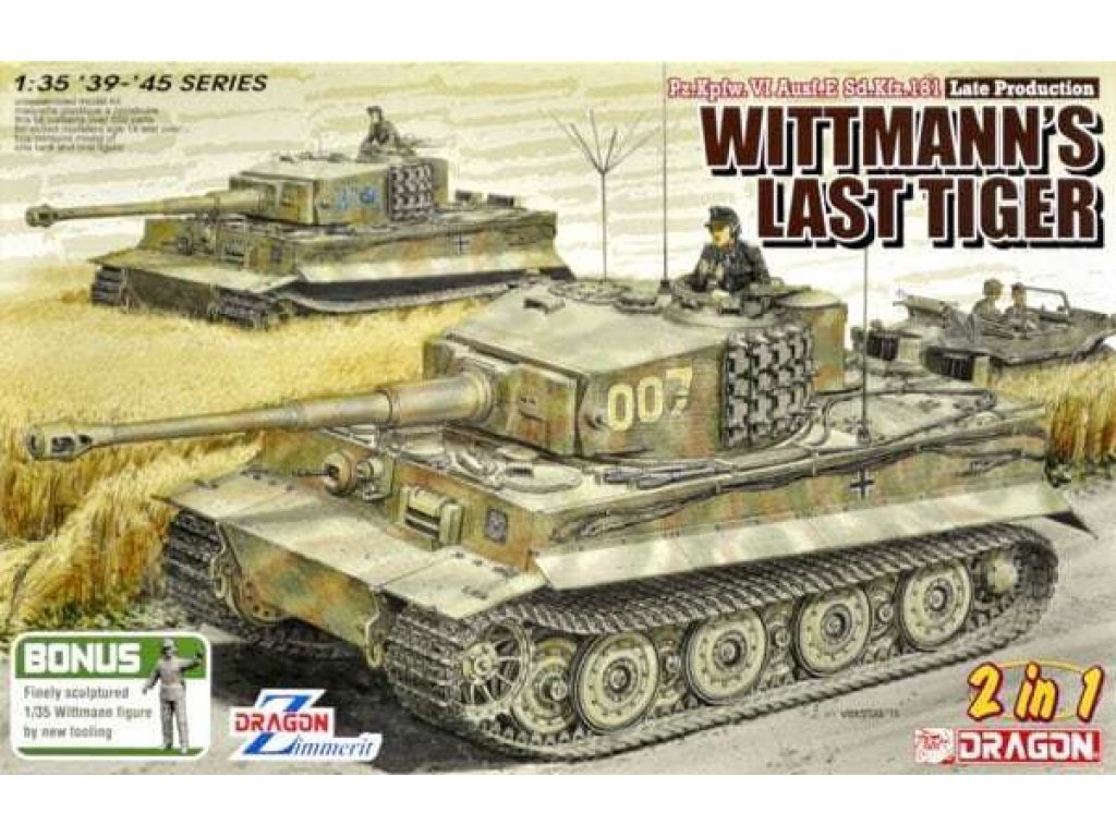 DRAGON 1/35 Wittmann Last Tiger I, Pz.Kpfw.VI Tiger