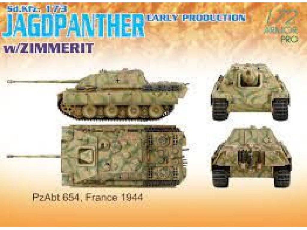 DRAGON 1/72 JAGDPANTHER ZIMM.